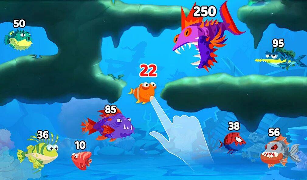 Скачать взломанную Fish Town IO: Mini Aquarium [Бесплатные покупки] MOD apk на Андроид