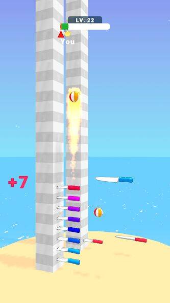 Скачать взломанную Ball Up: Knife Racing [Мод меню] MOD apk на Андроид