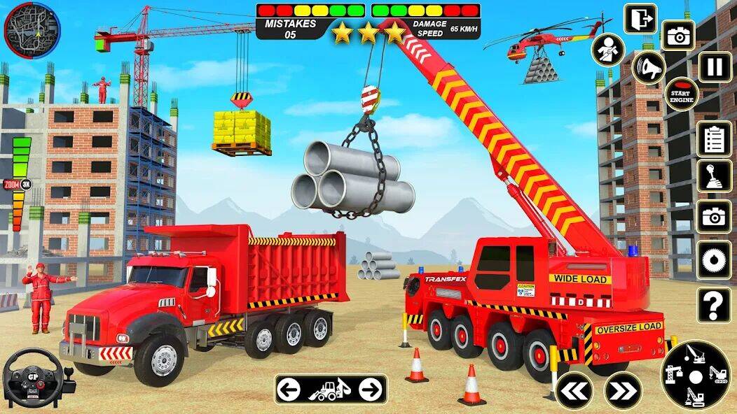 Скачать взломанную Real Road Construction Games [Много монет] MOD apk на Андроид