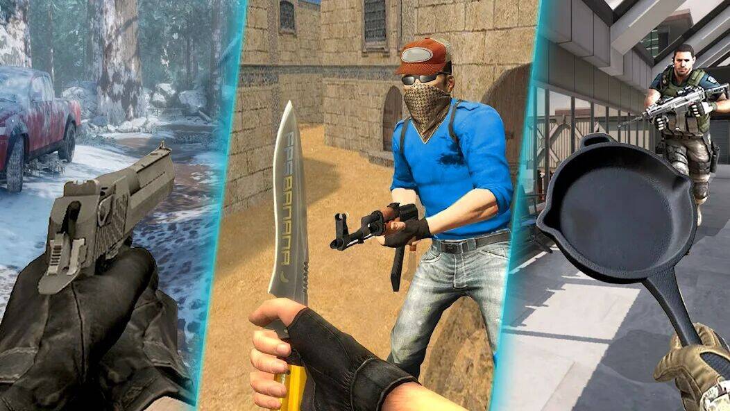 Скачать взломанную Антитеррористическая стрелялка [Много монет] MOD apk на Андроид