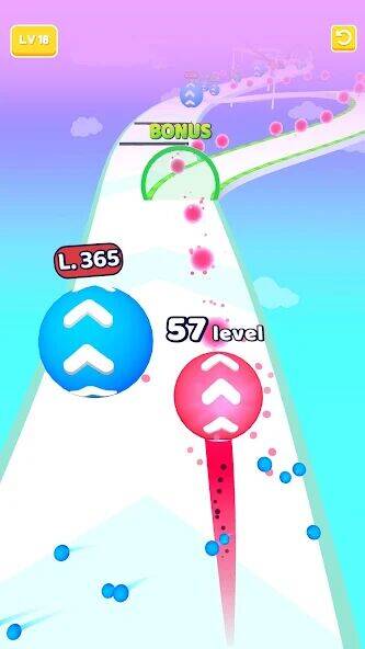 Скачать взломанную Level Up Balls! [Много денег] MOD apk на Андроид