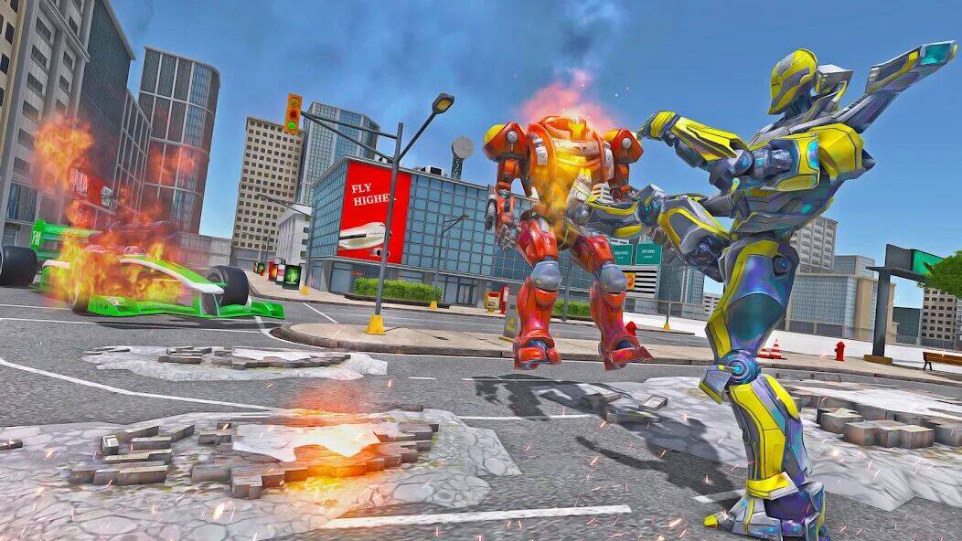 Скачать взломанную Mech Arena Shooting Robot Game [Бесплатные покупки] MOD apk на Андроид