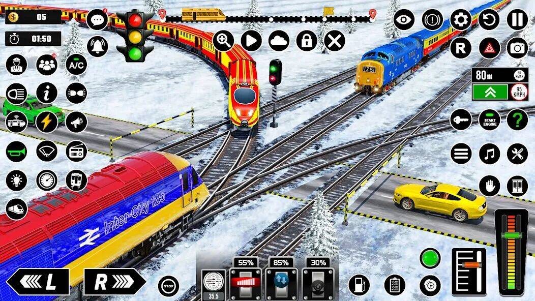 Скачать взломанную Русский Симуляторы поездов 3D [Много монет] MOD apk на Андроид