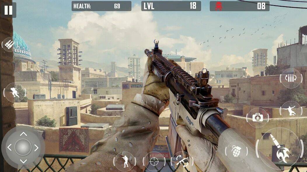 Скачать взломанную fps cover firing Offline Game [Много монет] MOD apk на Андроид