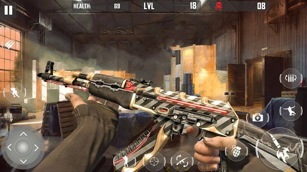 Скачать взломанную fps cover firing Offline Game [Много монет] MOD apk на Андроид