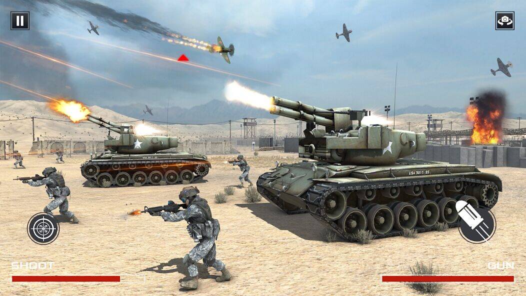Скачать взломанную ПВО Игры стрелялки [Много монет] MOD apk на Андроид