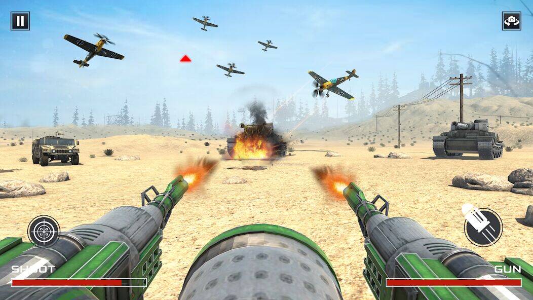 Скачать взломанную ПВО Игры стрелялки [Много монет] MOD apk на Андроид