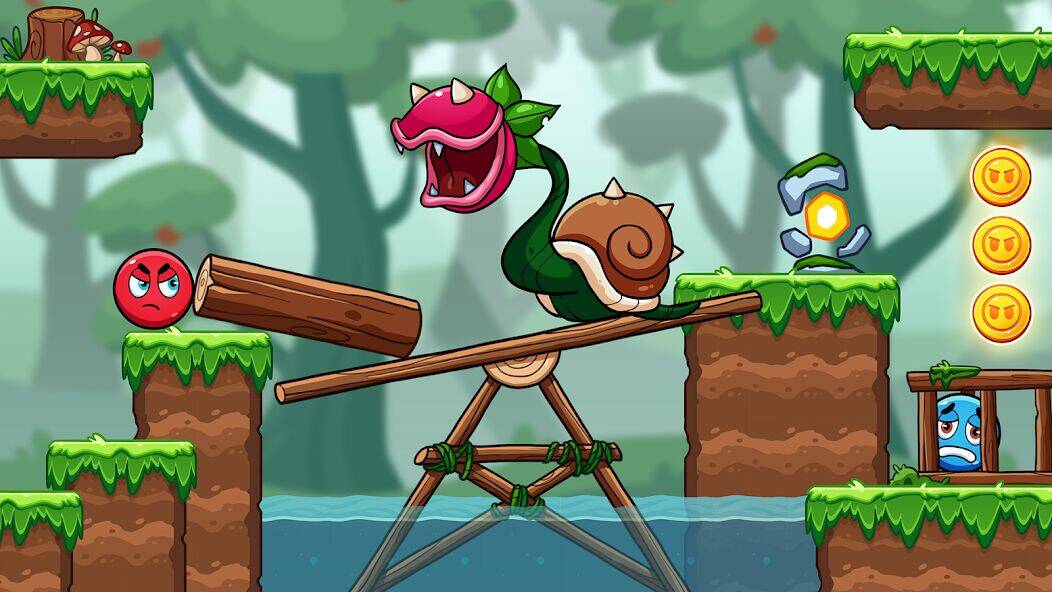Скачать взломанную Ball V - Red Boss Challenge [Много денег] MOD apk на Андроид