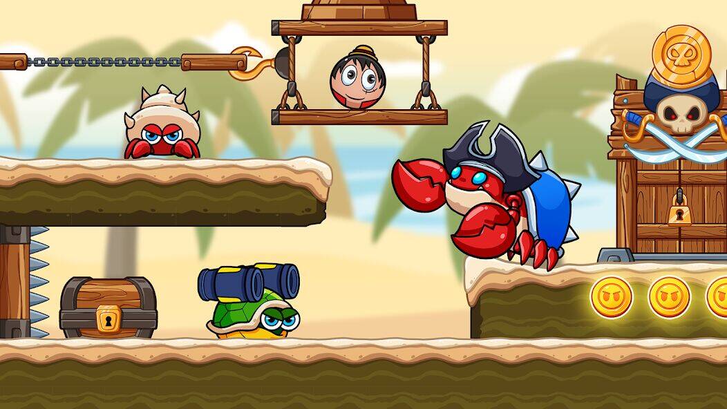 Скачать взломанную Ball V - Red Boss Challenge [Много денег] MOD apk на Андроид
