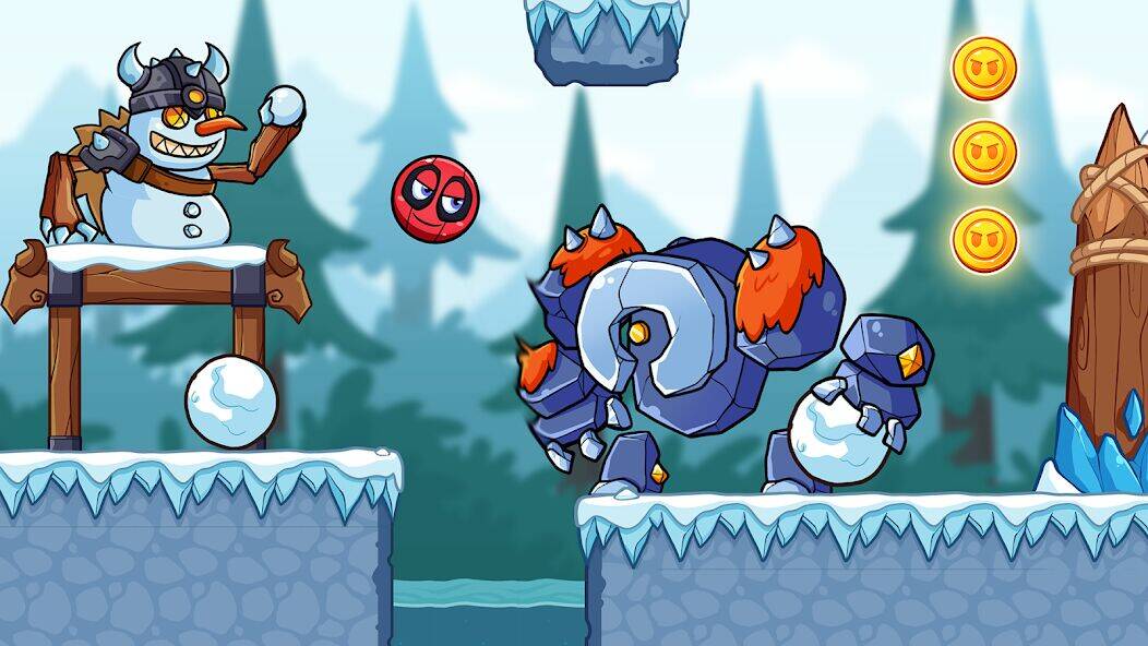 Скачать взломанную Ball V - Red Boss Challenge [Много денег] MOD apk на Андроид