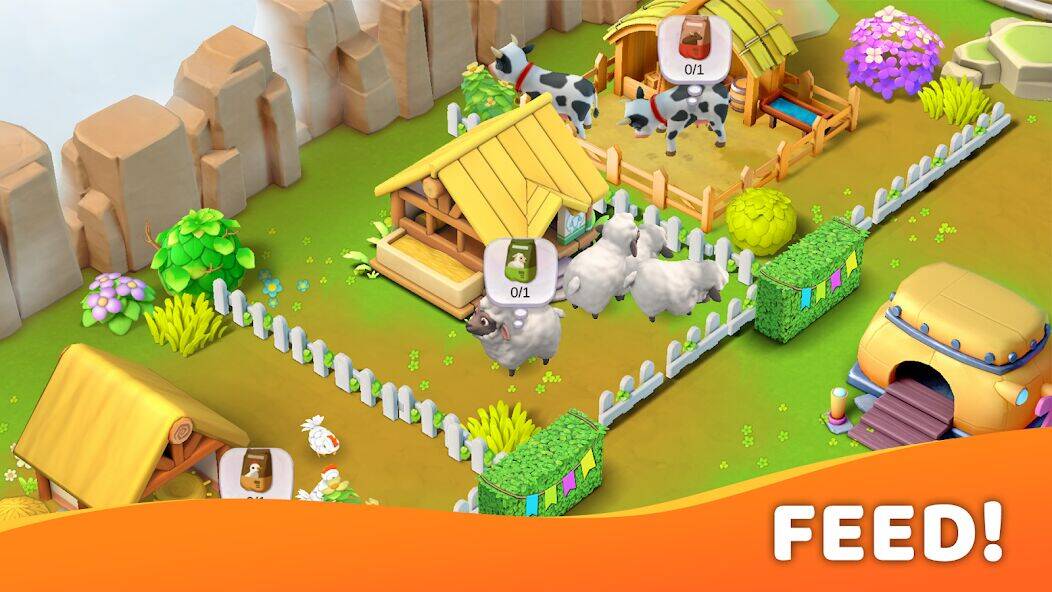 Скачать взломанную Island Farm Adventure [Много денег] MOD apk на Андроид