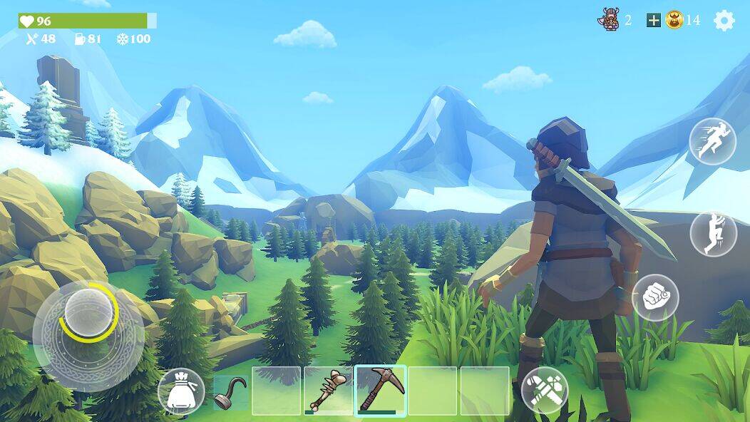 Скачать взломанную Last Viking: God of Valhalla [Много монет] MOD apk на Андроид