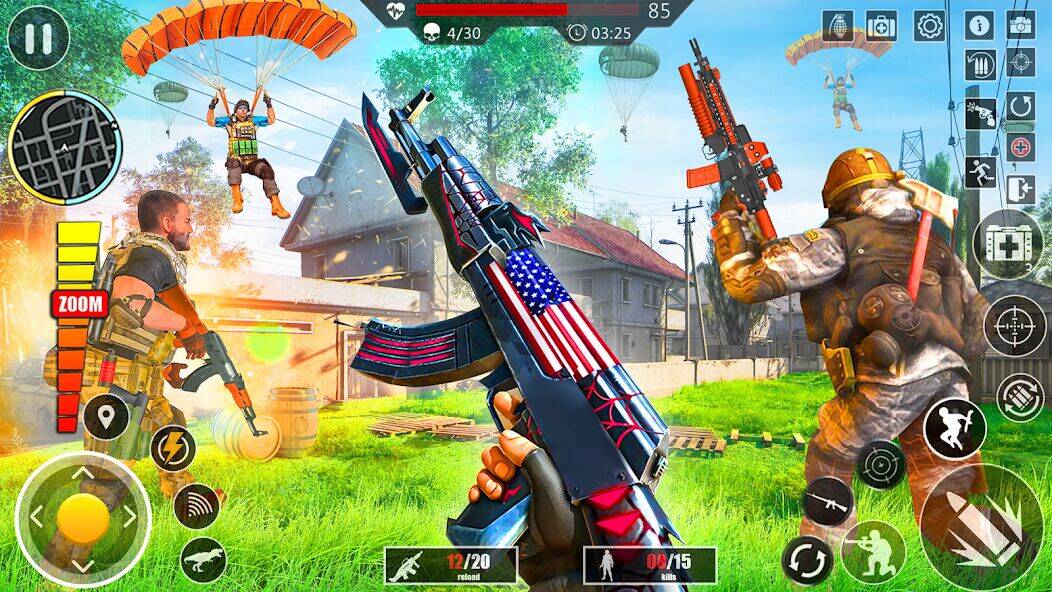Скачать взломанную Elite Commando Shooting Games [Много денег] MOD apk на Андроид