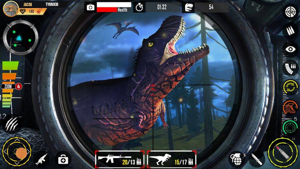 Скачать взломанную Real Dino Hunting Gun Games [Много денег] MOD apk на Андроид