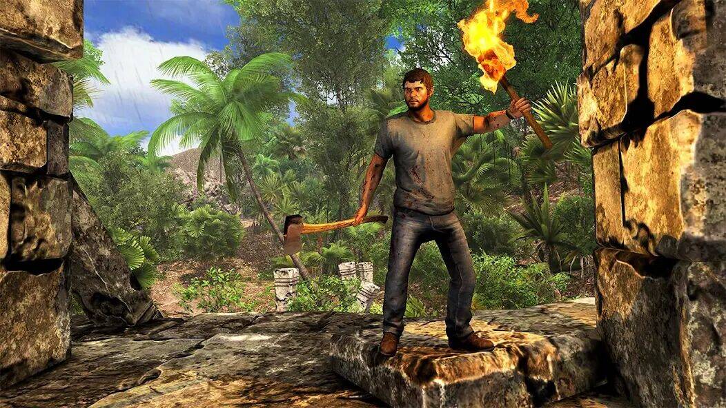 Скачать взломанную Игры на выживание на острове [Много денег] MOD apk на Андроид