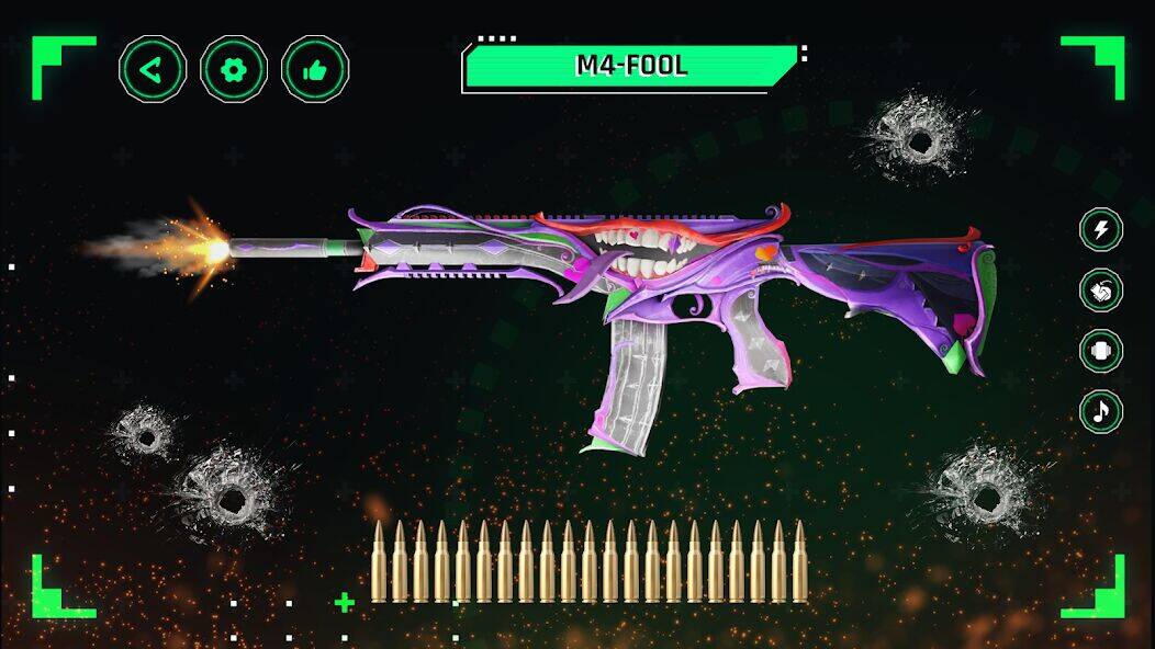 Скачать взломанную WeShots-Gun Sounds-Weapon shot [Много денег] MOD apk на Андроид