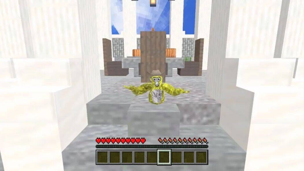 Скачать взломанную Gorilla Tag Mod for MCPE [Бесплатные покупки] MOD apk на Андроид