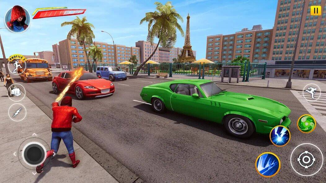 Скачать взломанную Incredible Flying SuperHero 3D [Бесплатные покупки] MOD apk на Андроид