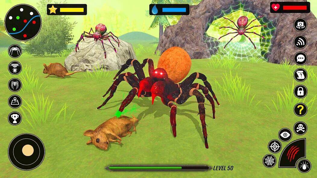Скачать взломанную Spider Simulator : Spider Game [Бесплатные покупки] MOD apk на Андроид