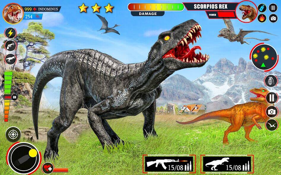 Скачать взломанную Wild Dinosaur Hunter Gun Games [Много монет] MOD apk на Андроид