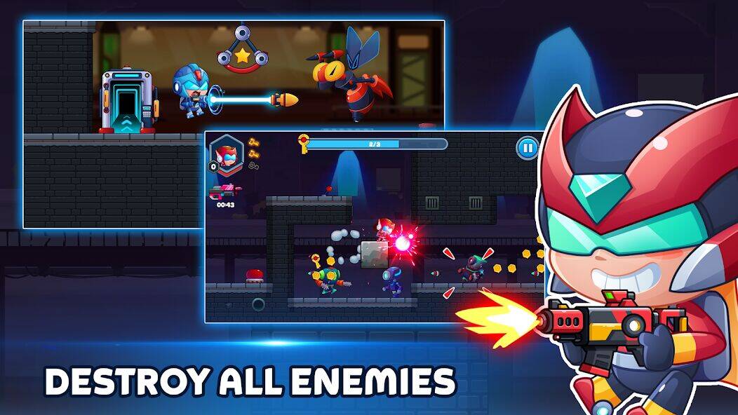 Скачать взломанную Metal Gun - Cyber Soldier [Бесплатные покупки] MOD apk на Андроид