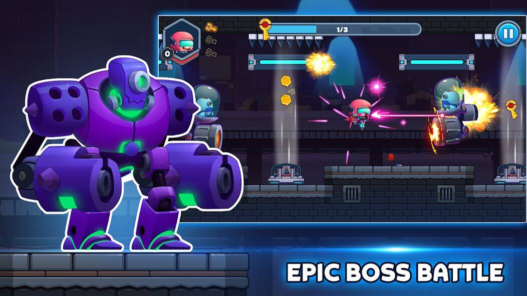 Скачать взломанную Metal Gun - Cyber Soldier [Бесплатные покупки] MOD apk на Андроид
