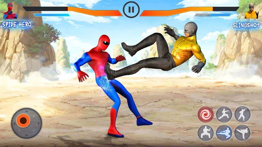Скачать взломанную Superhero Kungfu Fighting Game [Бесплатные покупки] MOD apk на Андроид