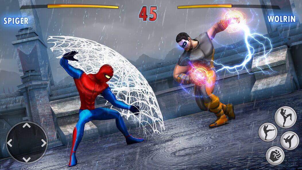 Скачать взломанную Superhero Kungfu Fighting Game [Бесплатные покупки] MOD apk на Андроид
