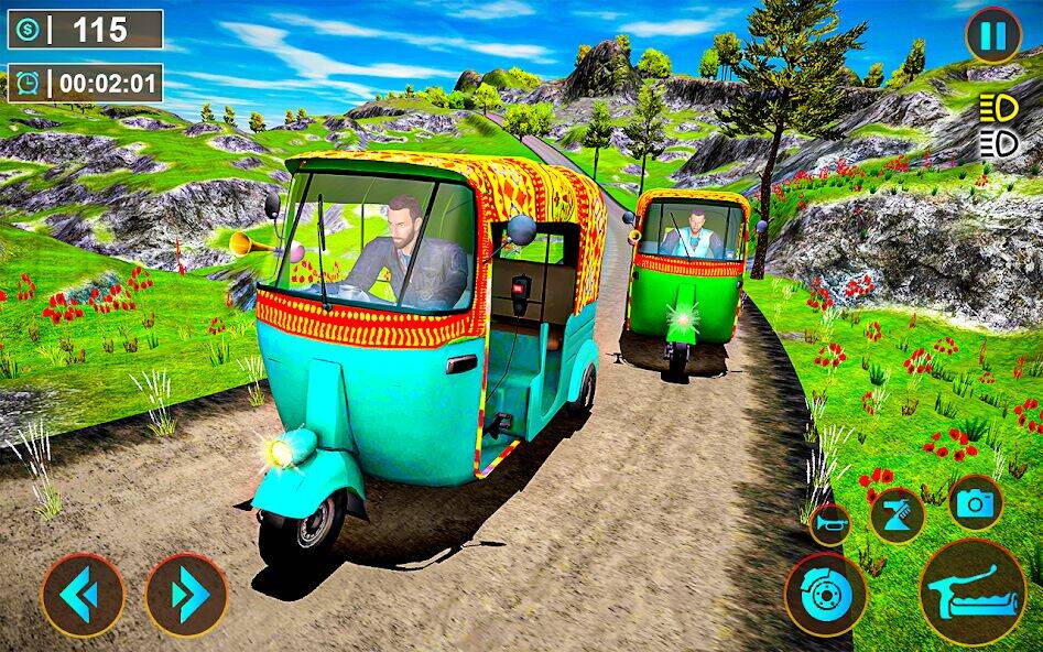 Скачать взломанную Tuk Tuk Offroad Auto Rickshaw [Много монет] MOD apk на Андроид