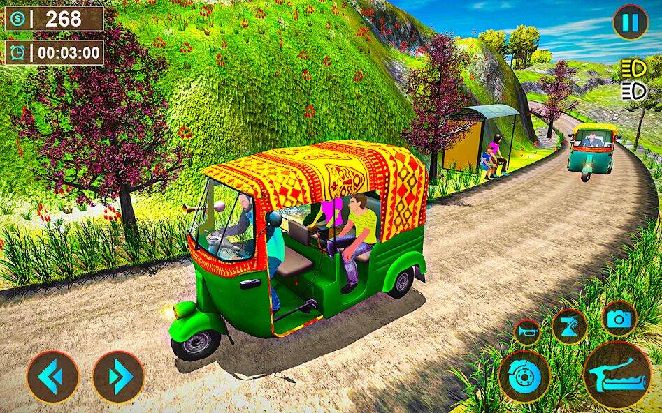 Скачать взломанную Tuk Tuk Offroad Auto Rickshaw [Много монет] MOD apk на Андроид