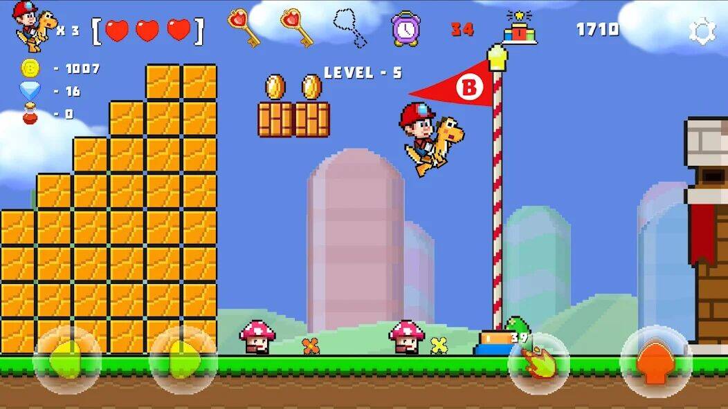 Скачать взломанную Super Jump Bros 1985 : Classic [Мод меню] MOD apk на Андроид