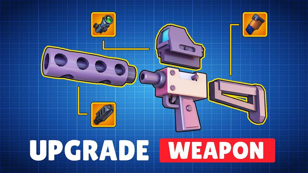 Скачать взломанную Stickman of Wars: RPG Shooter [Много денег] MOD apk на Андроид