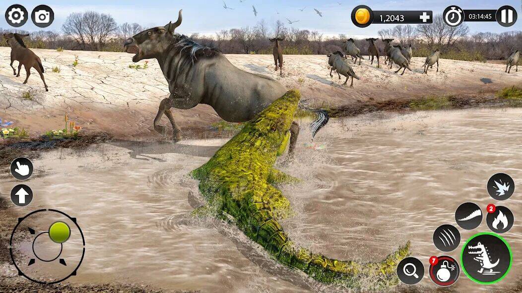Скачать взломанную Голодные крокодиловые игры [Бесплатные покупки] MOD apk на Андроид