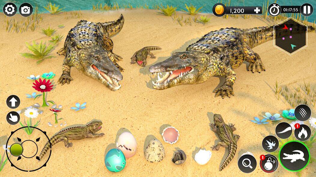 Скачать взломанную Голодные крокодиловые игры [Бесплатные покупки] MOD apk на Андроид