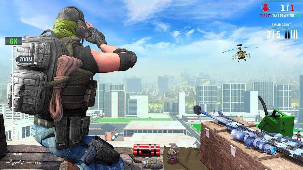Скачать взломанную Sniper War 3D - игры с оружием [Много денег] MOD apk на Андроид