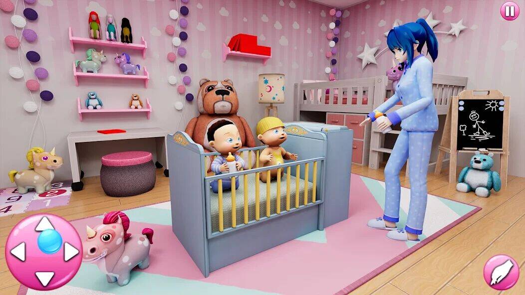 Скачать взломанную Virtual Mother Simulator 2022 [Много денег] MOD apk на Андроид
