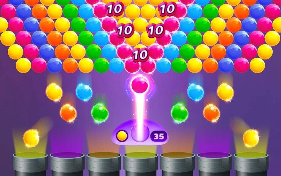 Скачать взломанную Action Bubble Game [Бесплатные покупки] MOD apk на Андроид