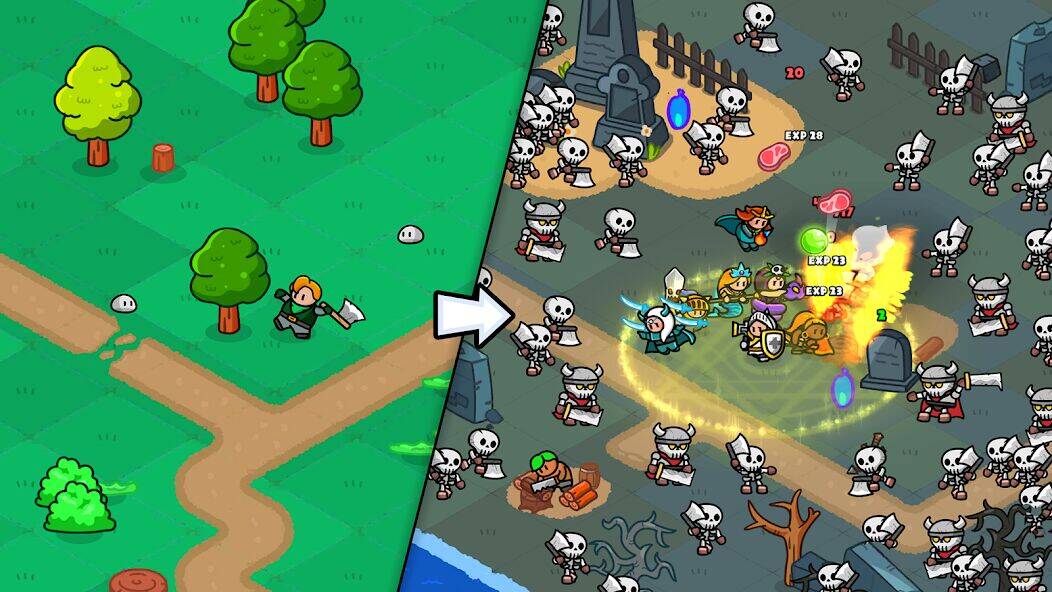 Скачать взломанную Rumble Heroes : Adventure RPG [Мод меню] MOD apk на Андроид