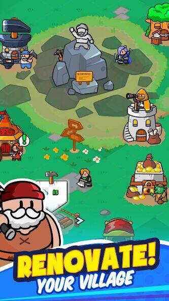 Скачать взломанную Rumble Heroes : Adventure RPG [Мод меню] MOD apk на Андроид