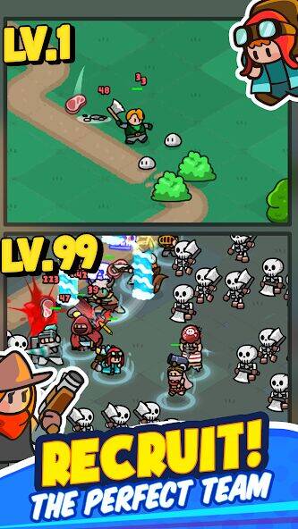 Скачать взломанную Rumble Heroes : Adventure RPG [Мод меню] MOD apk на Андроид