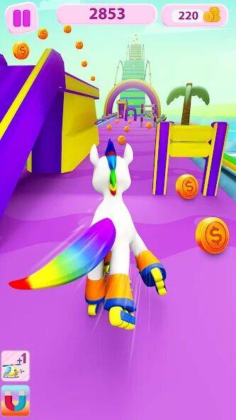 Скачать взломанную Unicorn Kingdom: Running Games [Мод меню] MOD apk на Андроид