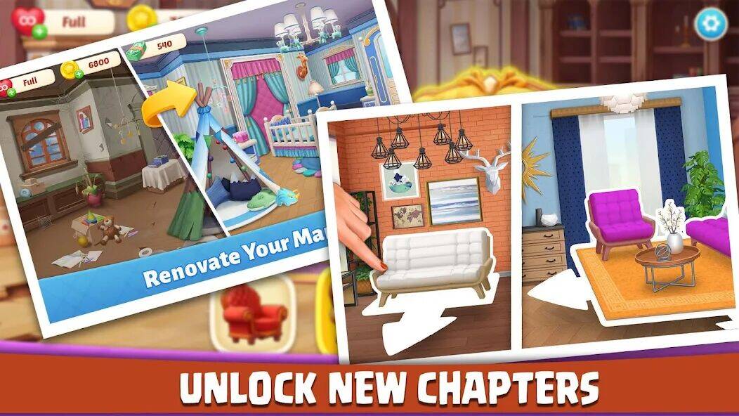 Скачать взломанную House Design: Redecor Makeover [Бесплатные покупки] MOD apk на Андроид