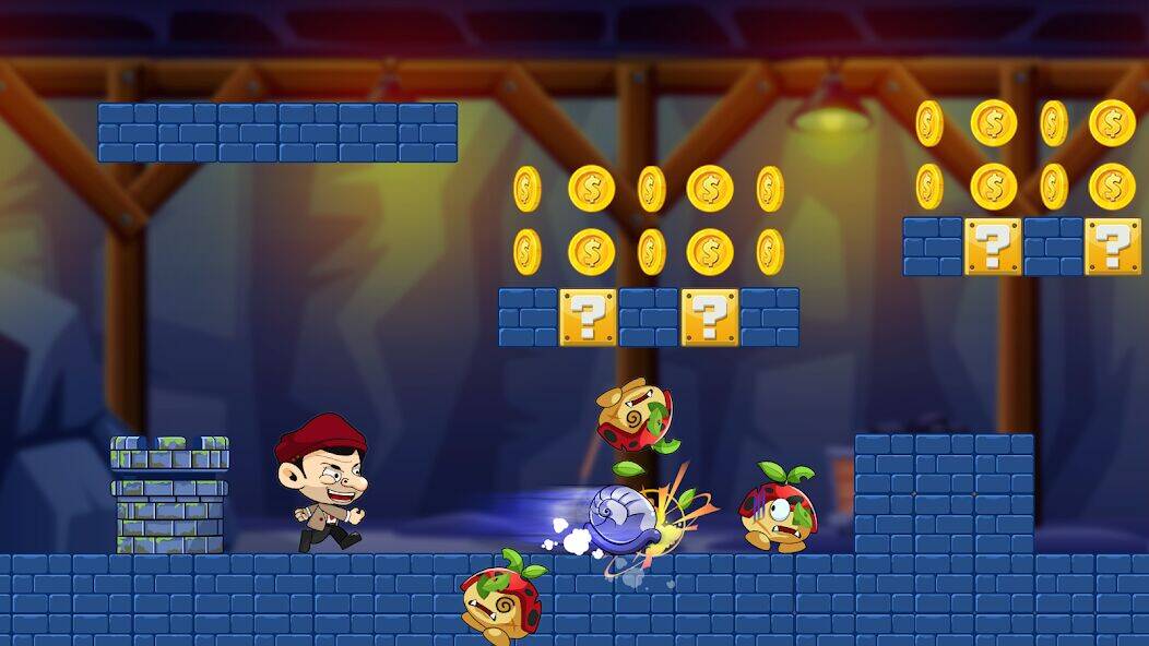 Скачать взломанную Super Bean Adventure: Run Game [Много монет] MOD apk на Андроид
