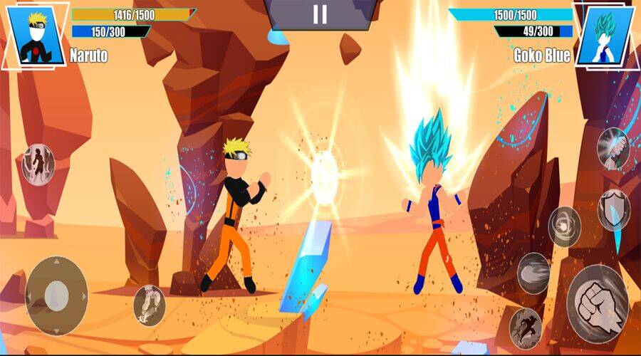 Скачать взломанную Anime figh mugen jump force [Бесплатные покупки] MOD apk на Андроид