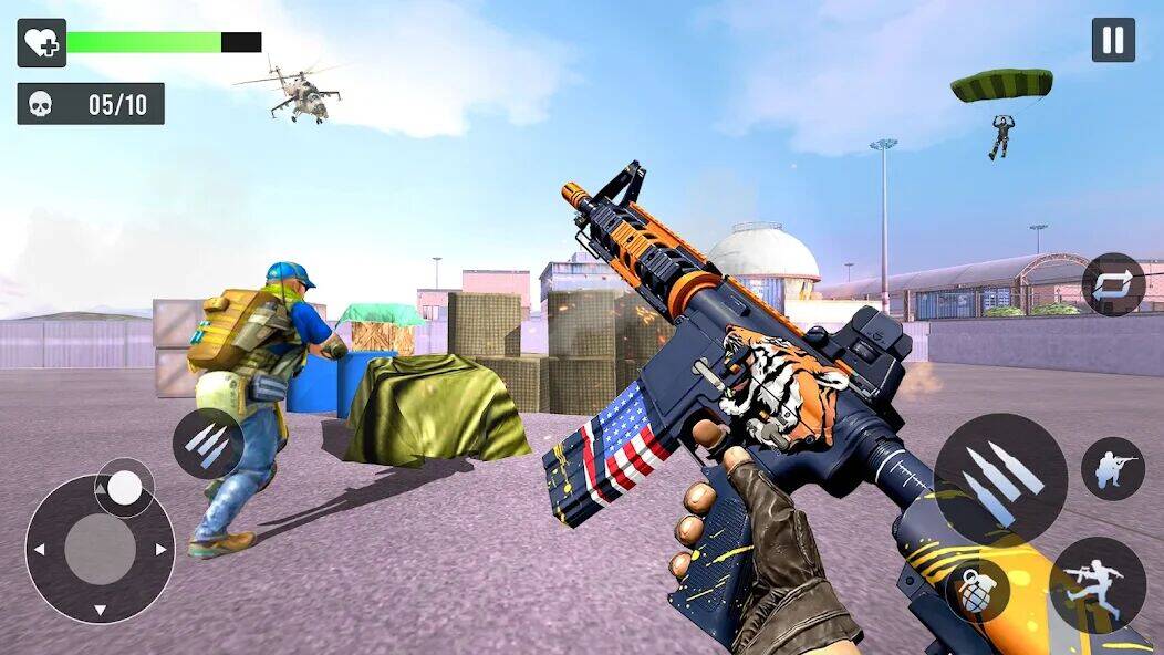 Скачать взломанную FPS offline Gun Shooting Games [Мод меню] MOD apk на Андроид