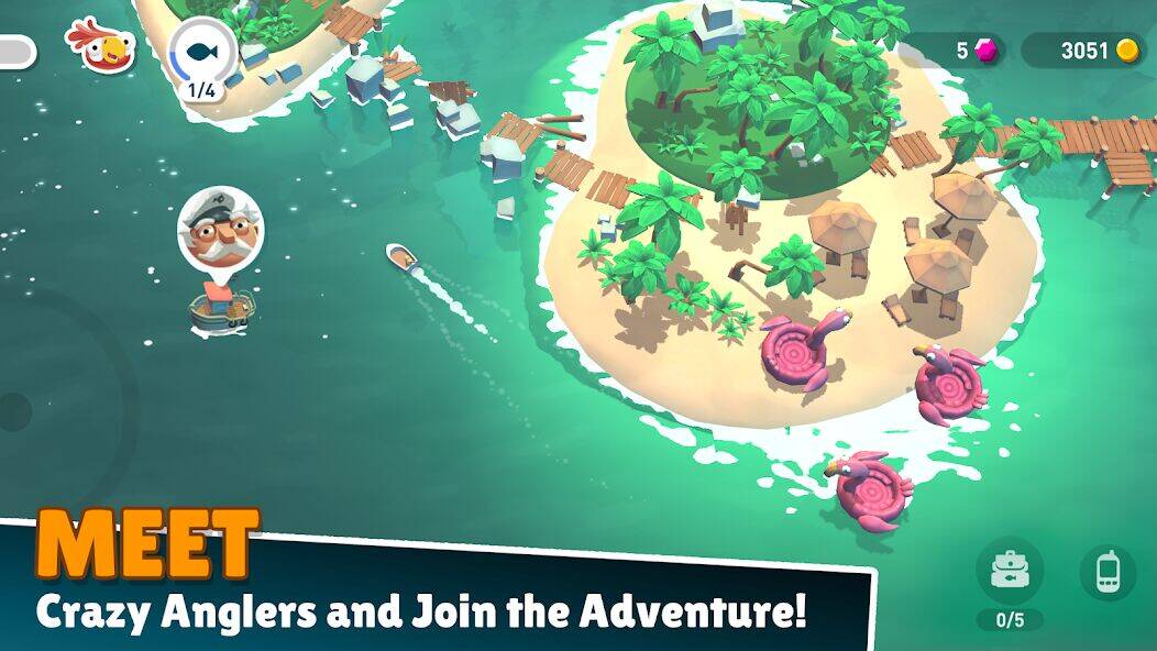 Скачать взломанную Creatures of the Deep: Fishing [Много денег] MOD apk на Андроид