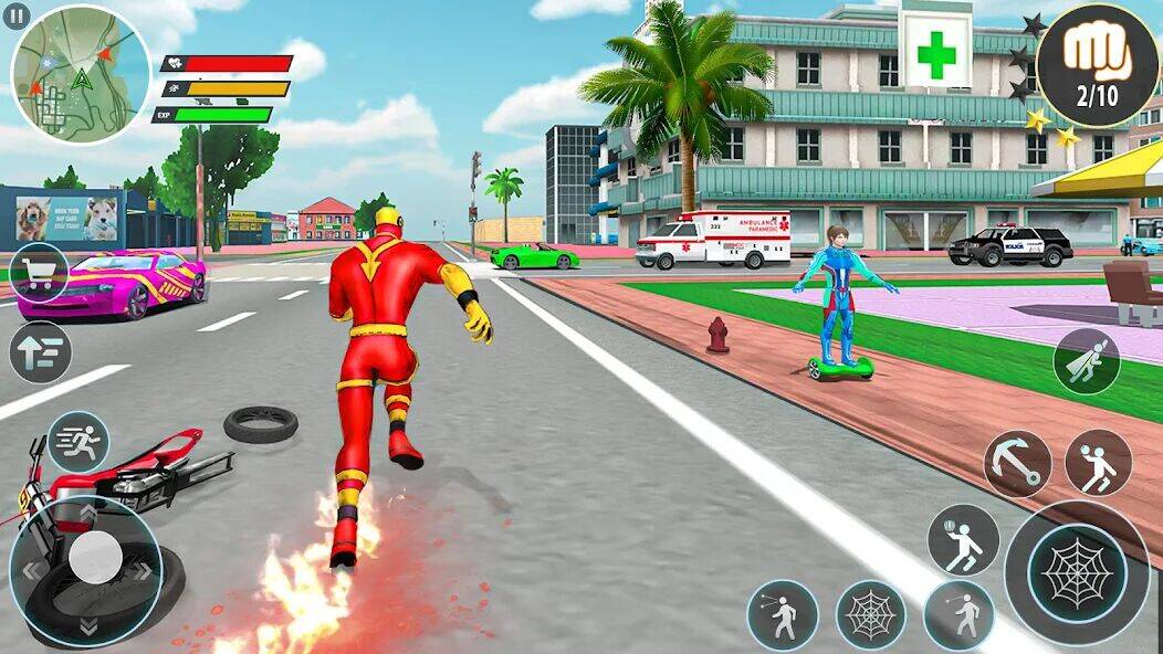 Скачать взломанную паук веревочный герой 3d [Бесплатные покупки] MOD apk на Андроид