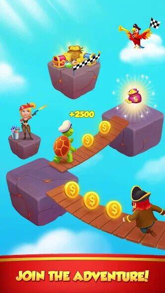 Скачать взломанную Coin Rush - Pirate Run [Много монет] MOD apk на Андроид