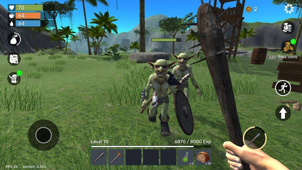 Скачать взломанную Uncharted Island: Survival RPG [Много денег] MOD apk на Андроид