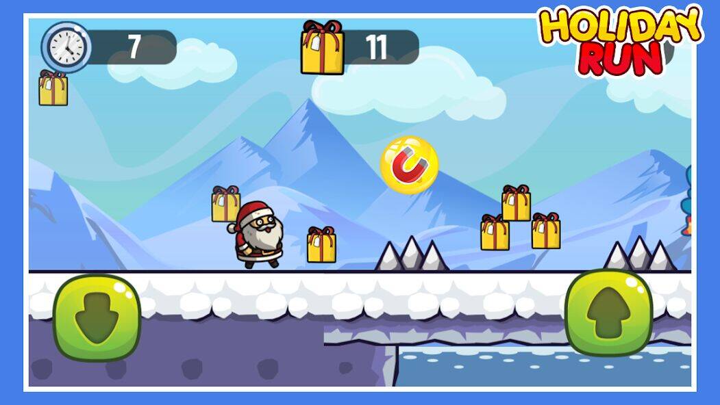 Скачать взломанную Holiday Run  [Бесплатные покупки] MOD apk на Андроид